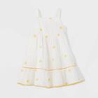 Toddler Girls' Embroidered Dress - Cat & Jack Yellow