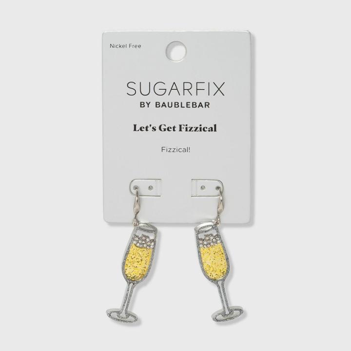 Sugarfix By Baublebar Champagne Glass Drop Earrings - Gold