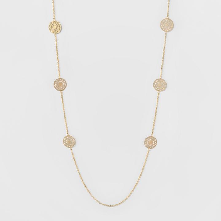 Coins Long Necklace - A New Day Gold