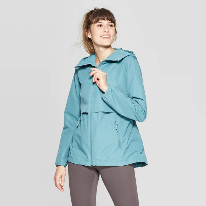Women's Windbreaker Jacket - C9 Champion Aqua (blue)