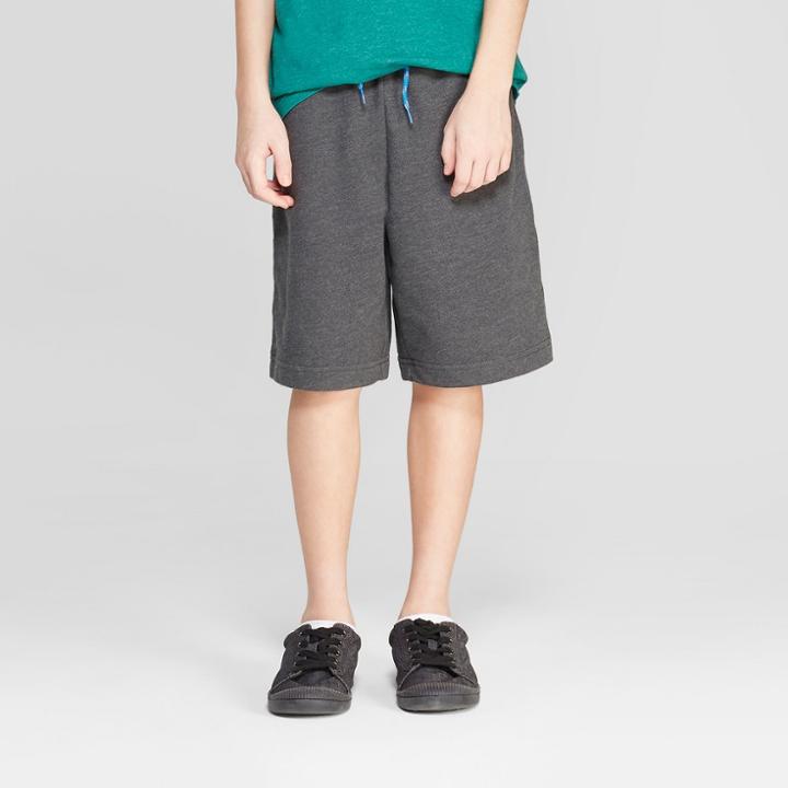 Boys' Knit Pull-on Shorts With Pockets - Cat & Jack Charcoal