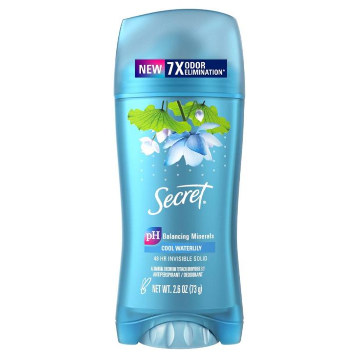 Secret Invisible Solid Antiperspirant & Deodorant Waterlily