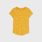 Girls' Short Sleeve Printed T-shirt - Cat & Jack Yellow