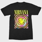 Merch Traffic Women's Nirvana Short Sleeve Graphic T-shirt - Black