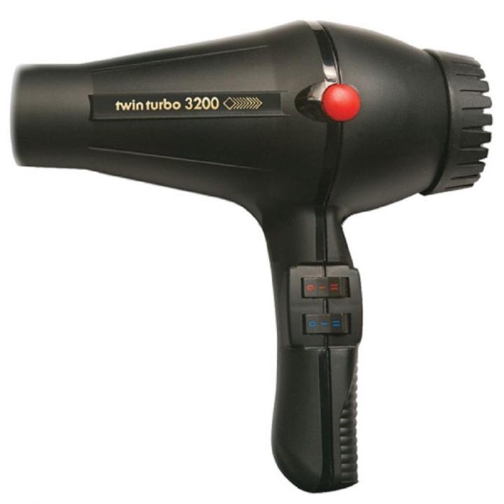 Turbo Power Babyliss Twin Turbo 3200 Ceramic & Ionic Professional Hair Dryer, Black