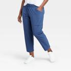 Women's Stretch Woven Tapered Leg Pants 26 - All In Motion Blue