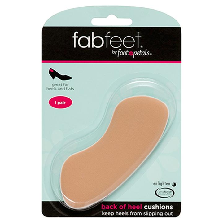 Women's Fab Feet By Foot Petals Back Of Heel Insoles Shoe Cushion Khaki - 1 Pair, Size: