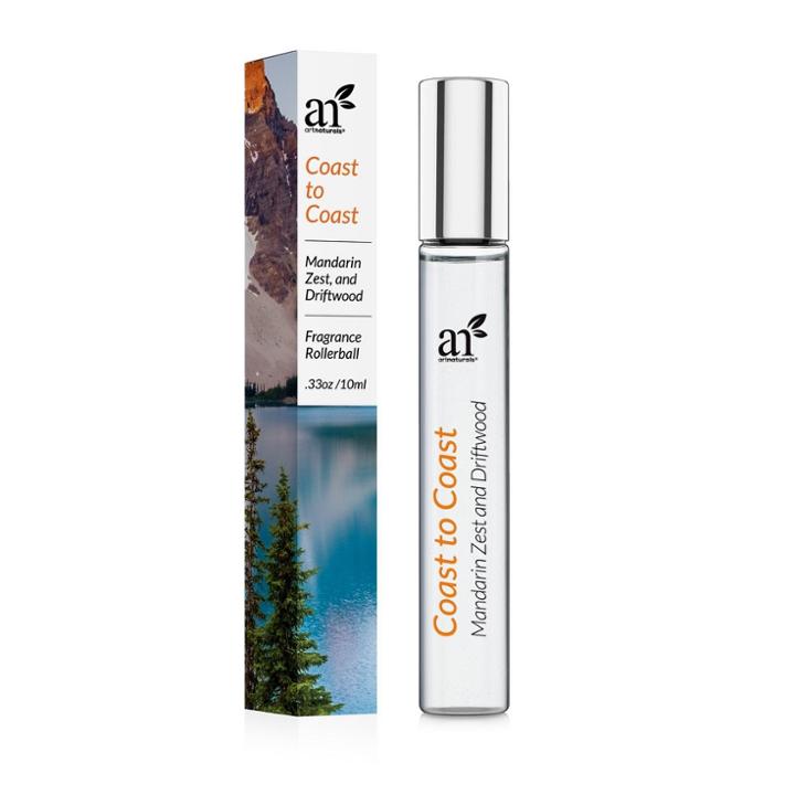 Artnaturals Coast To Coast Mandarin Zest And Driftwood Roll-on Perfume