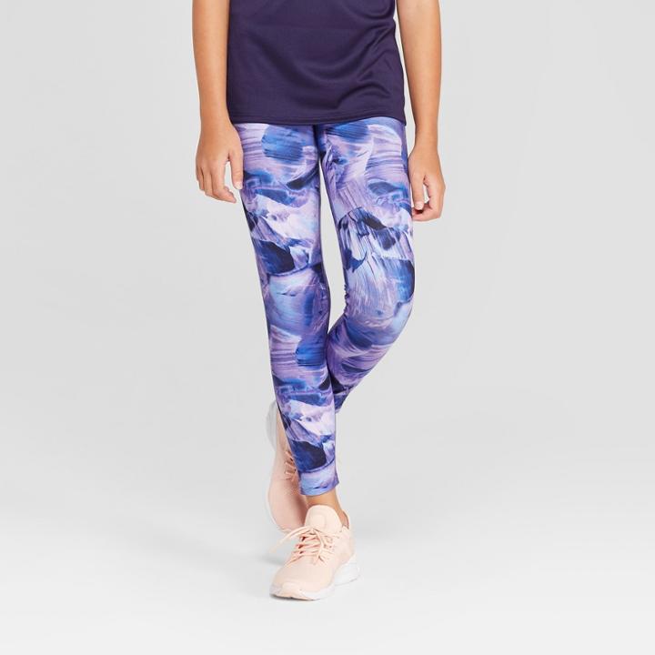 Girls' Activewear Leggings - C9 Champion Purple L, Purple Canyon