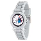 Girls' Disney Frozen Anna And Olaf Gray Plastic Time Teacher Watch - Gray, Purple
