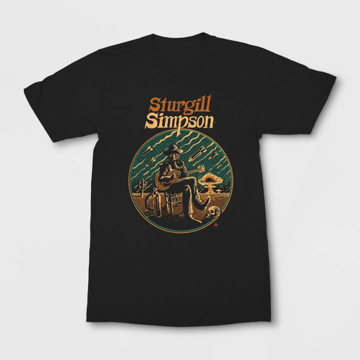 Merch Traffic Women's Sturgill Simpson Short Sleeve Graphic T-shirt - Black