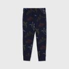 Toddler Boys' Dino Print Fleece Jogger Pull-on Pants - Cat & Jack Navy