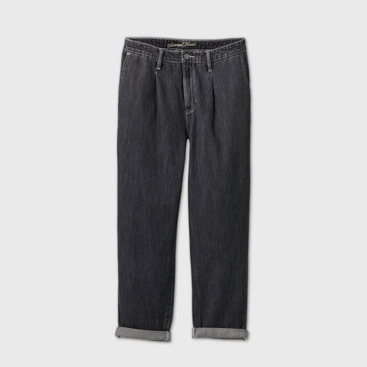 Women's Plus Size High-rise Tapered Jeans - Universal Thread Gray