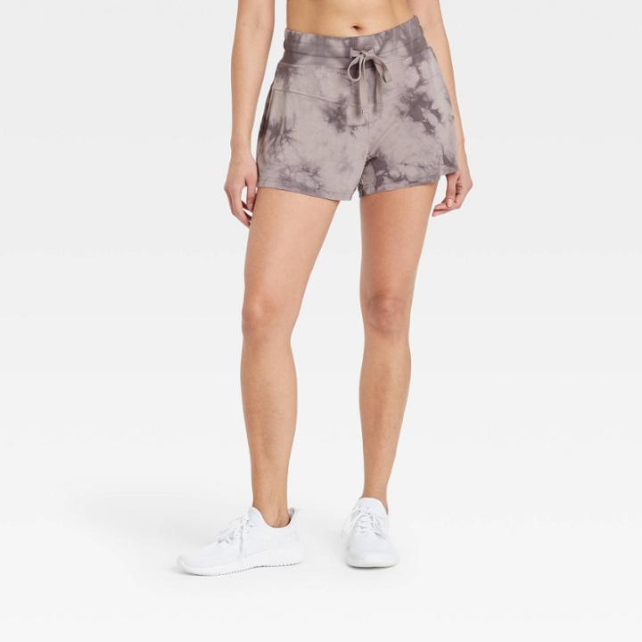 Women's Lightweight French Terry Mid-rise Shorts 3 - Joylab Iron Gray