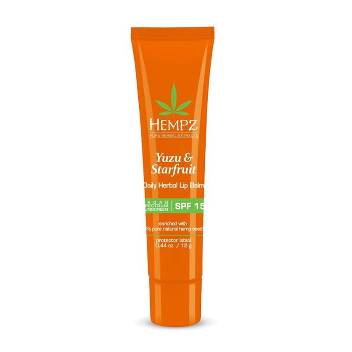 Hempz Yuzu & Starfruit Herbal Lip Balm - Spf