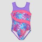 Freestyle By Danskin Girls' Gymnastics Leotard - Pink/purple 3t,