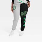 Women's Nba Boston Celtics Plus Size Colorblock Graphic Jogger Pants - Gray