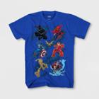 Boys' Marvel Action Grid T-shirt - Royal Xs, Boy's, Blue