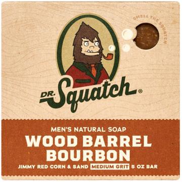 Dr. Squatch Men's All Natural Bar Soap - Wood Barrel Bourbon