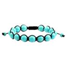 Target Men's Natural Stone Adjustable Beaded Bracelet - Turquoise -