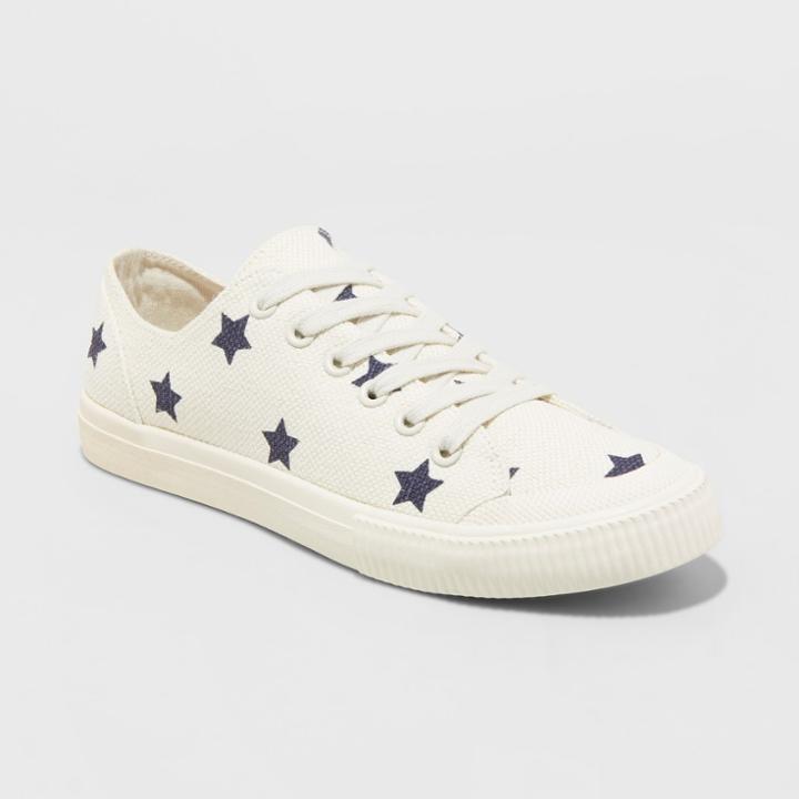 Target Women's June Canvas Lace Up Sneakers - Universal Thread Cream (ivory)