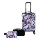 Skyline Softside Carry On Spinner 3pc Luggage Set - Purple