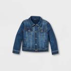 Toddler Girls' Vintage Denim Jacket - Cat & Jack Medium Wash