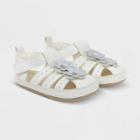 Baby Girls' Ro+me By Robeez Flower Sandals - 6-12m, Grey/white