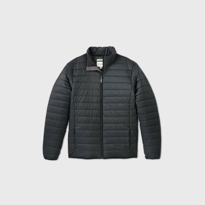 Men's Tall Fullzip Lightweight Puffer Jacket - Goodfellow & Co Black