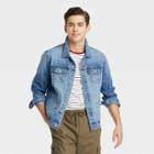 Men's Jim Wash Denim Trucker Jacket - Goodfellow & Co Blue