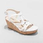 Girls' Stevies Living4theweekend Wedge Sandals - White