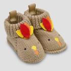 Baby's Knitted Turkey Slipper - Just One You Made By Carter's Tan 0-12m, Infant Unisex