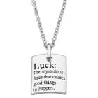 Target Women's Sterling Silver Luck Sentiment Necklace -