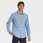 Men's Standard Fit Stretch Long Sleeve Button-down Shirt - Goodfellow & Co