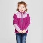Toddler Girls' Zip-up Fleece Jacket - Cat & Jack Purple