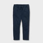 Toddler Boys' Fleece Lined Woven Pull-on Pants - Cat & Jack Navy Blue