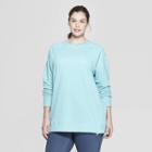 Women's Plus Size Authentic Fleece Sweatshirt Pullover - C9 Champion Aqua (blue)