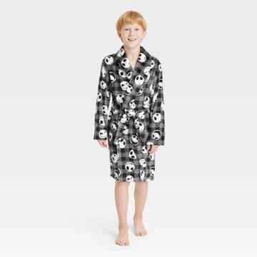 Boys' The Nightmare Before Christmas Jack Skellington Robe - Black