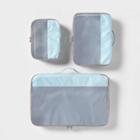 Made By Design 3pc Packing Cube Set Light Blue -