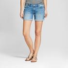 Women's Mid-rise Roll Cuff Jean Shorts - Crafted By Lee Light Wash