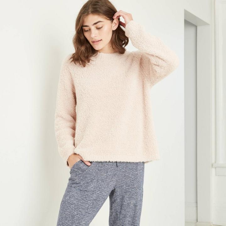 Women's Cozy Plush Chenille Sleep Pullover Sweater - Stars Above