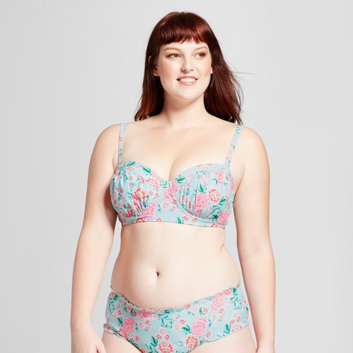 Women's Underwire Bikini Top - Xhilaration Floral