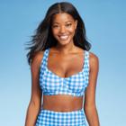 Women's Pieced Underwire Bikini Top - Kona Sol Blue D/dd Cup