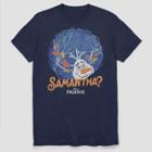 Men's Disney Frozen Samantha Short Sleeve T-shirt - Navy