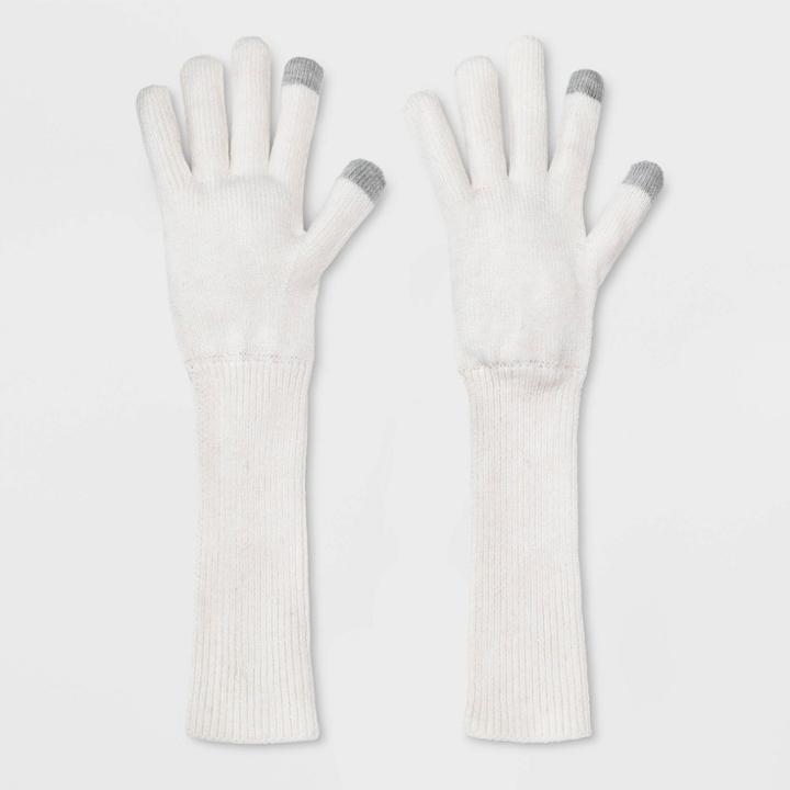 Women's Essential Gloves - A New Day Cream, White