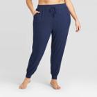 Women's Plus Size Perfectly Cozy Lounge Jogger Pants - Stars Above Blue 1x, Women's,