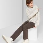 Men's Loose Fit Long Sleeve Jacquard Knit Hooded Sweatshirt - Original Use Black