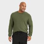 Men's Tall Regular Fit Crewneck Pullover Sweater - Goodfellow & Co Dark Green