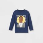 Black History Month Toddler Malcolm X Long Sleeve Graphic T-shirt - Blue