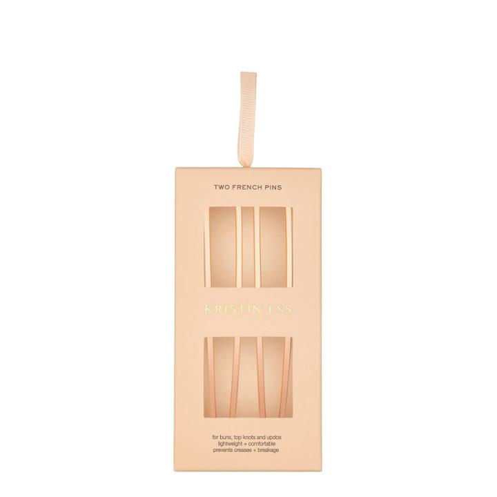 Kristin Ess Full Size French Pin Set - Rose Gold, Women's, Pink Gold